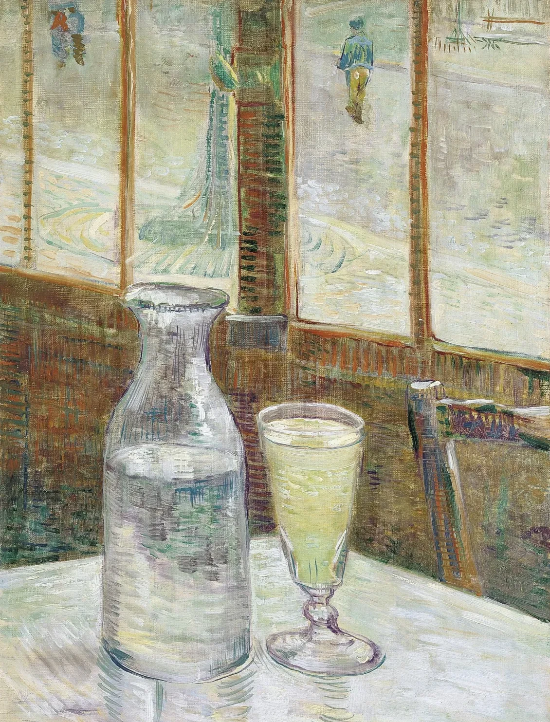 Café table with absinth, Vincent van Gogh