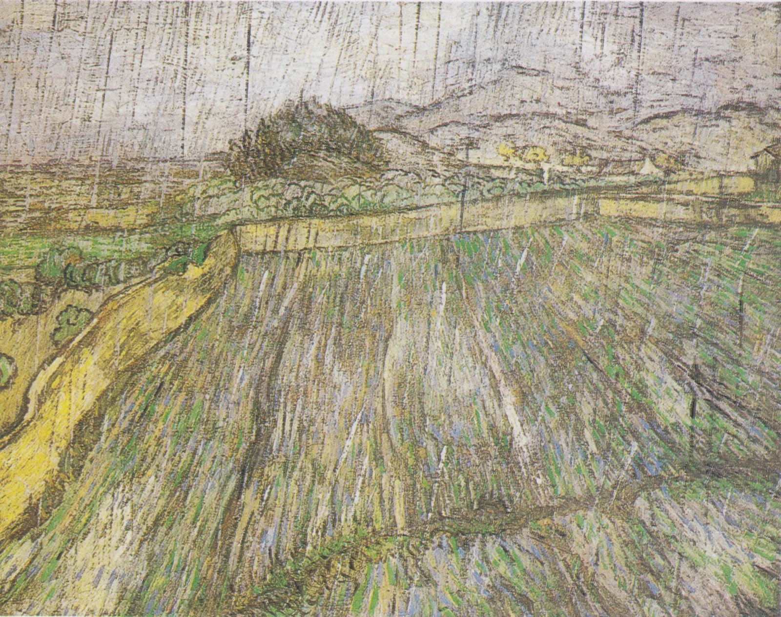 Champ mouillé sous la pluie, Vincent van Gogh