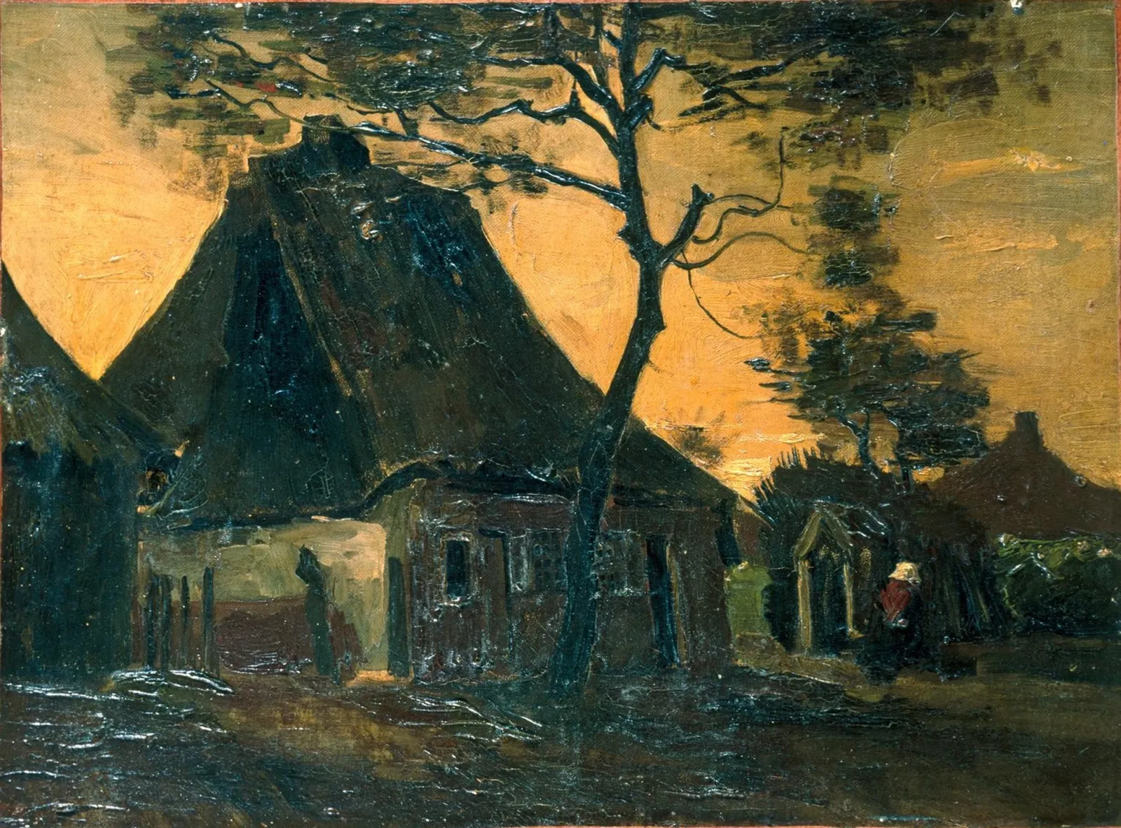 Cottage with Trees, Vincent van Gogh