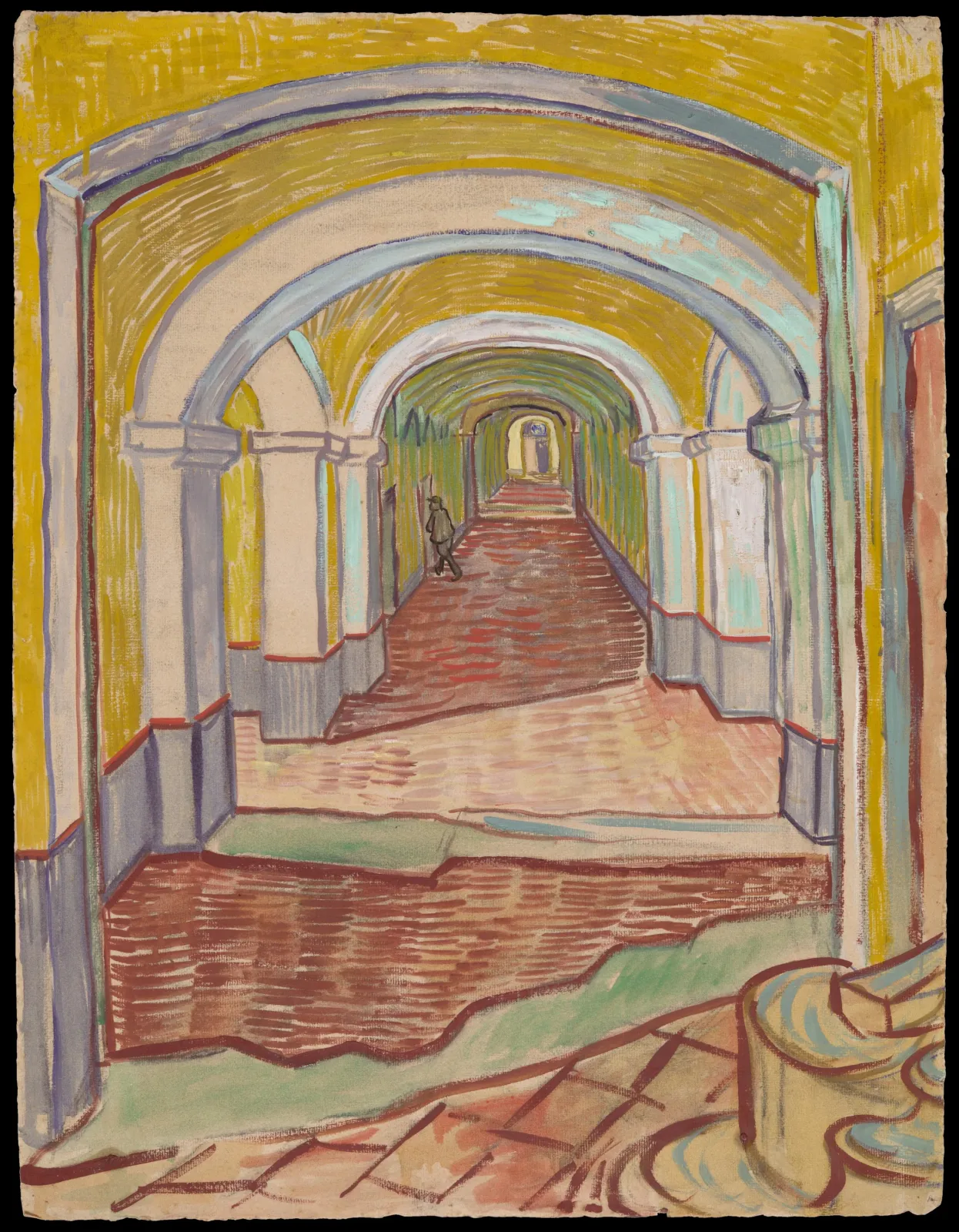 Couloir de l'hospice Saint-Paul, Vincent van Gogh