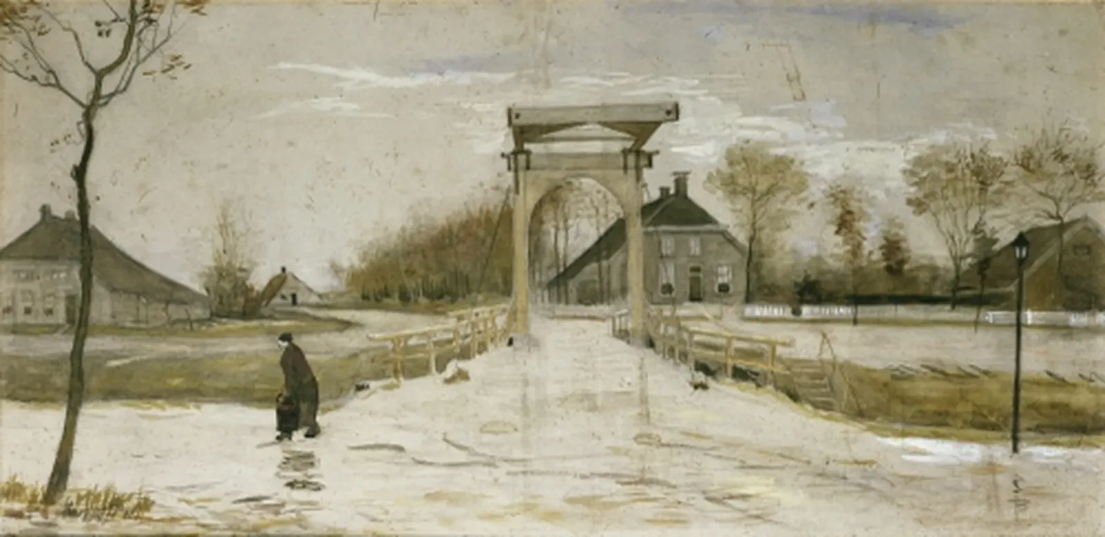 Drawbridge in Nieuw-Amsterdam, Vincent van Gogh