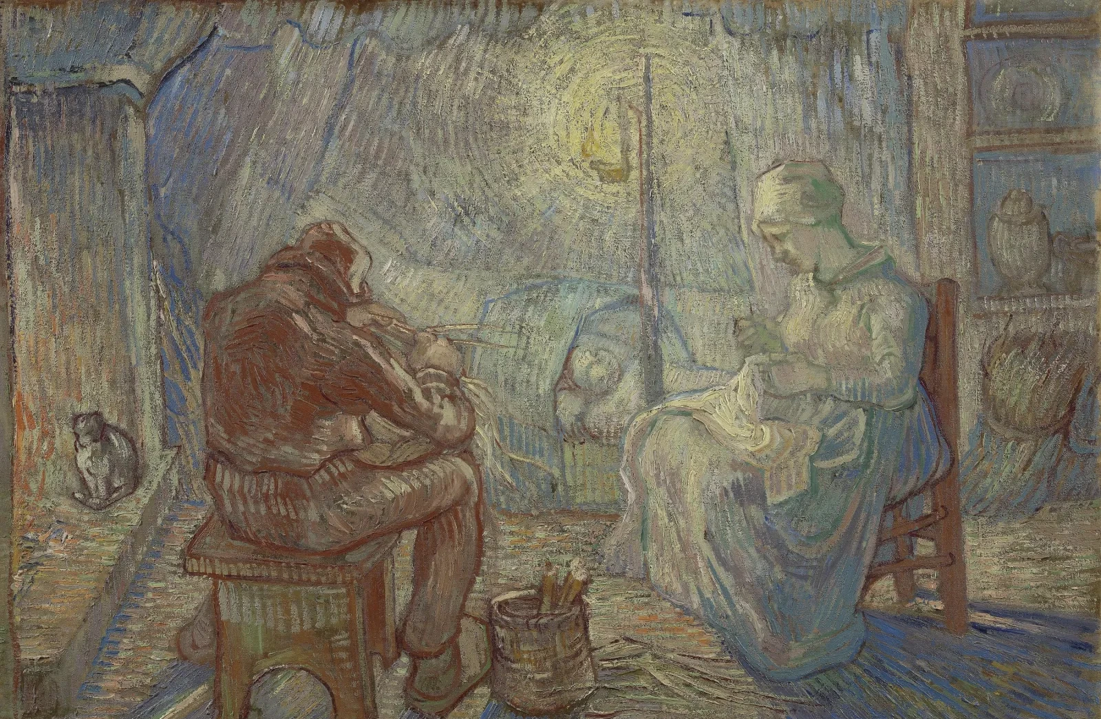 Evening (after Millet), Vincent van Gogh
