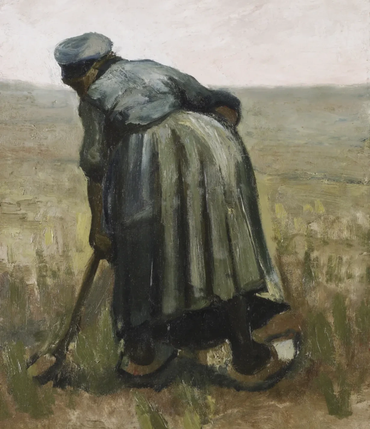 Femme avec une bêche, vue de dos, Vincent van Gogh