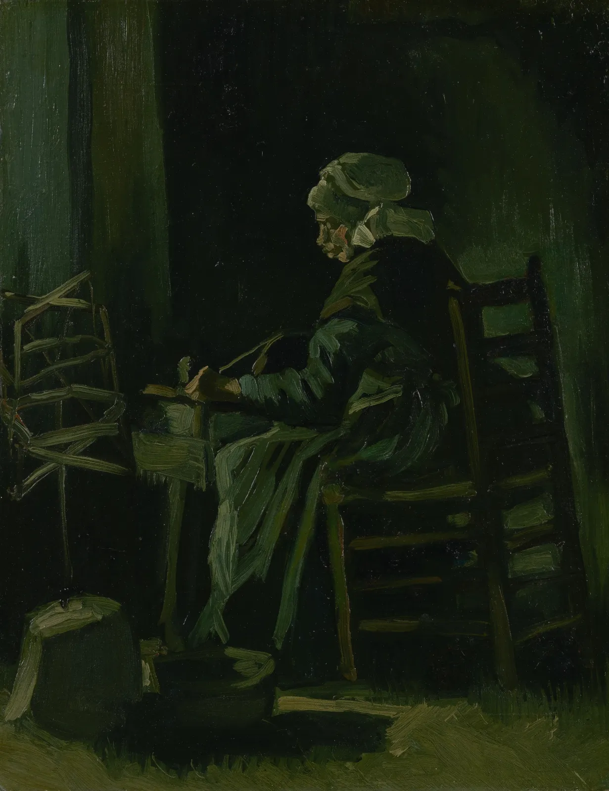 Femme bobinant du fil, Vincent van Gogh