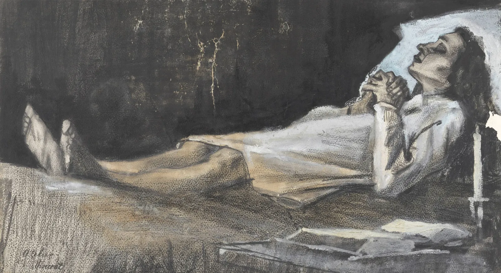Femme sur son lit de mort, Vincent van Gogh