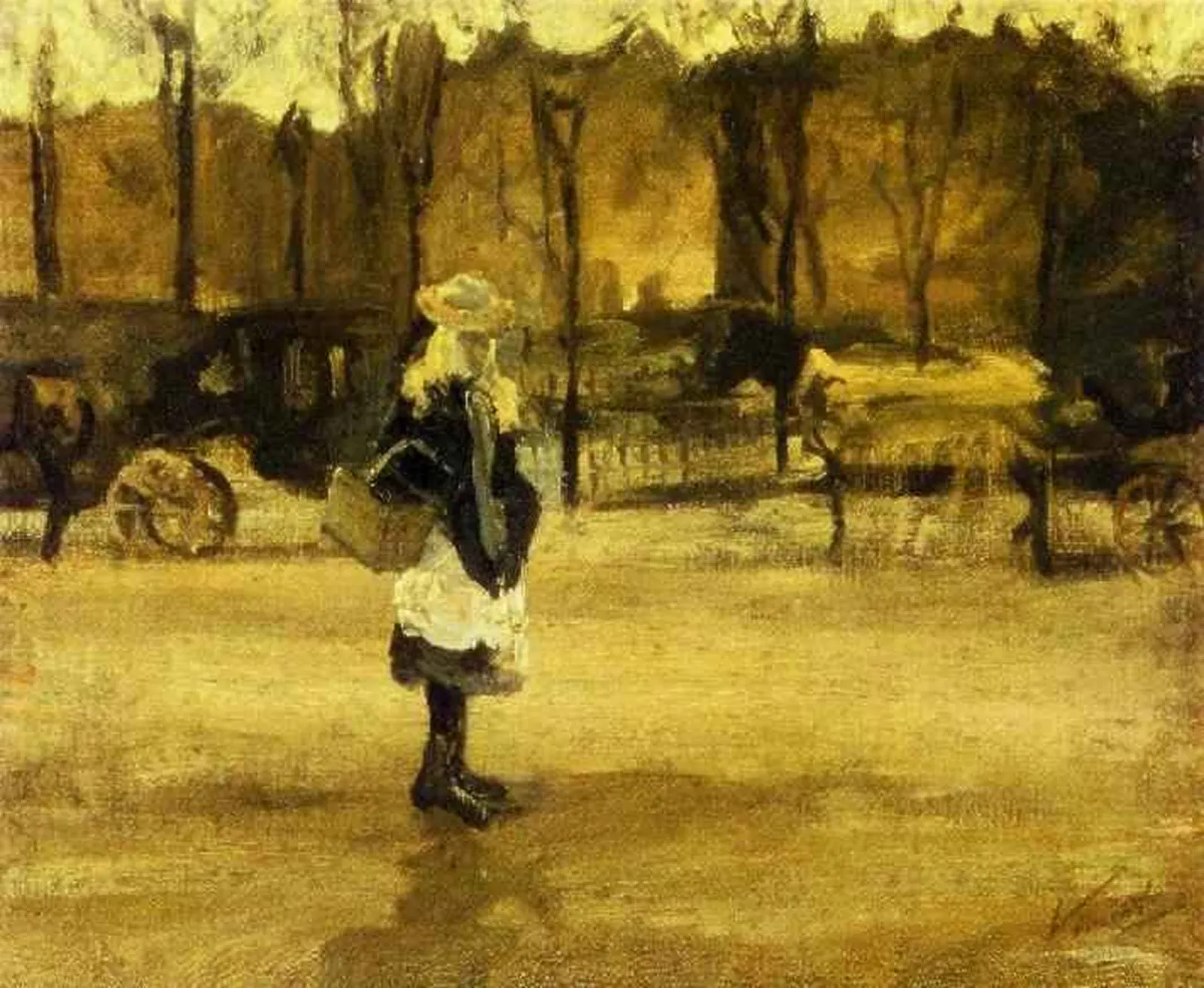 Fille dans la rue, Vincent van Gogh
