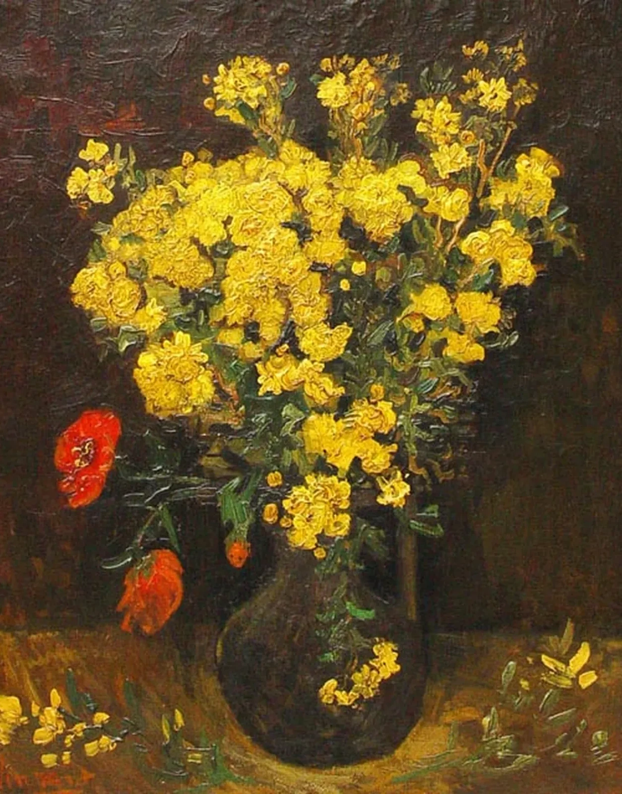 Fleurs de pavot, Vincent van Gogh