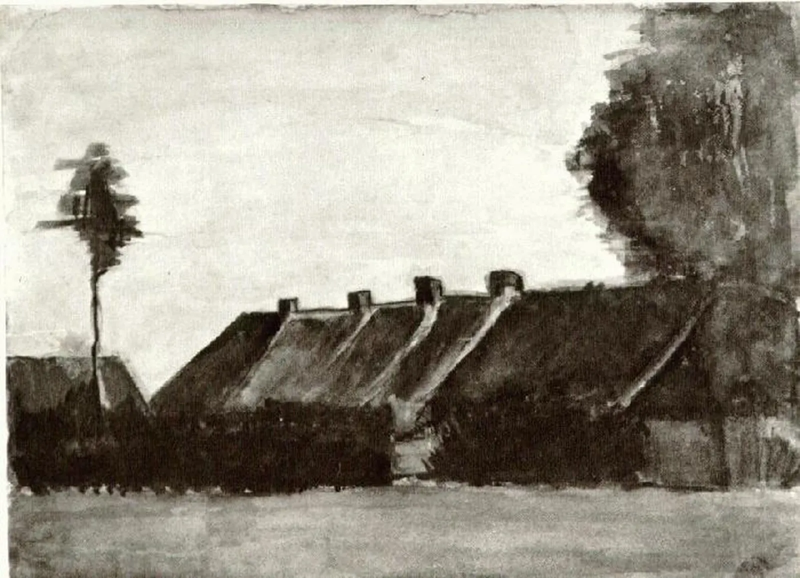 Group of Farmhouses, Vincent van Gogh