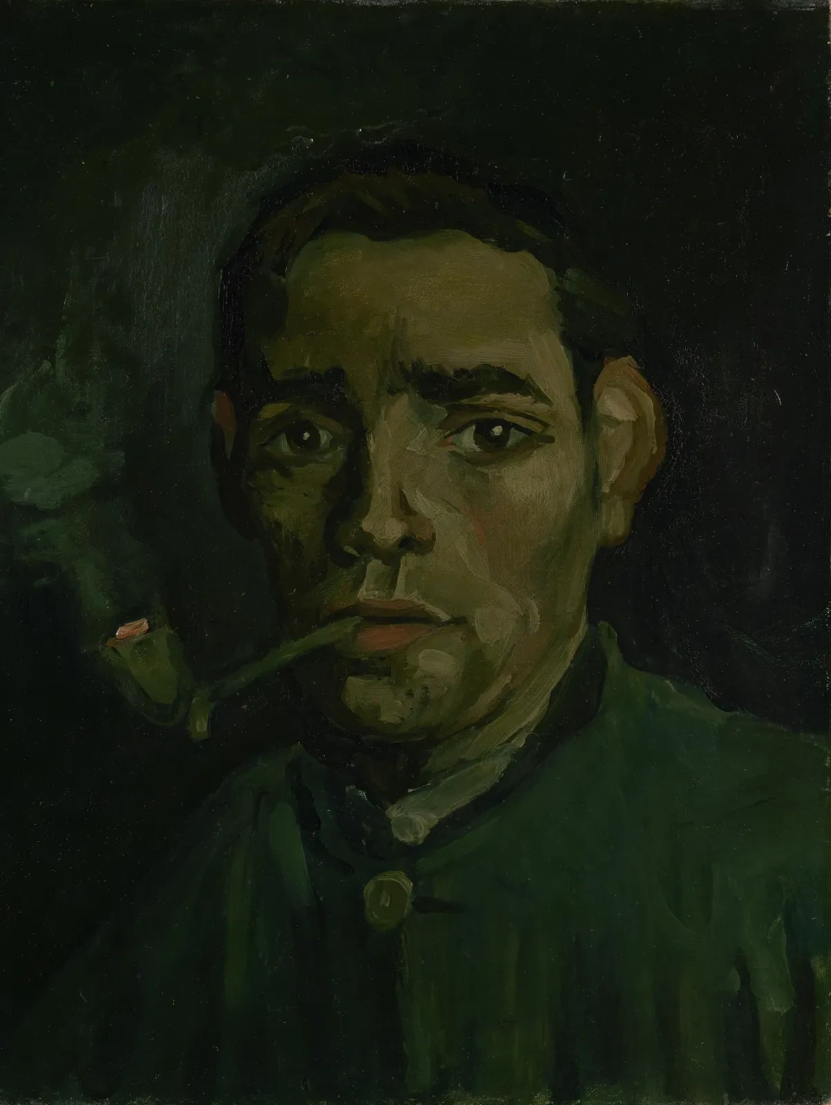 Head of a young peasant with a Pipe, Vincent van Gogh