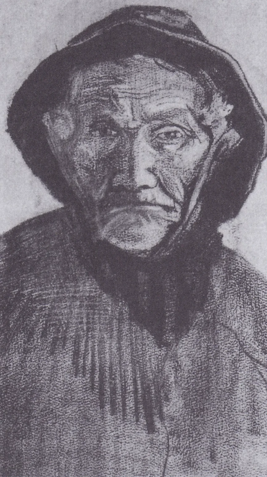 Head of an old fisherman with sou'wester, Vincent van Gogh
