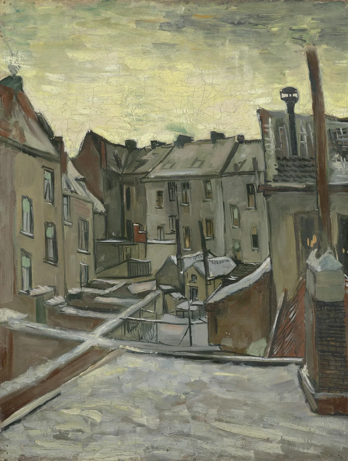 Maisons vues de derrière, Vincent van Gogh