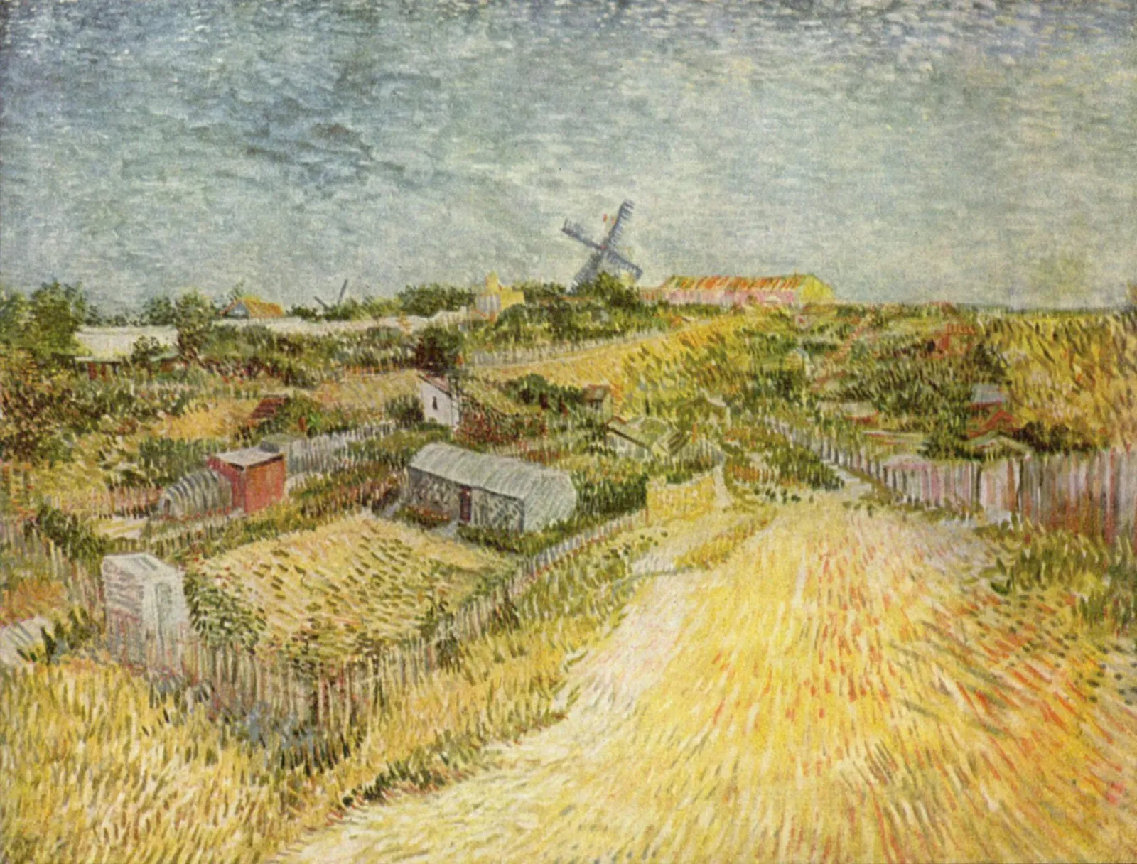 Kitchen Gardens on Montmartre, Vincent van Gogh