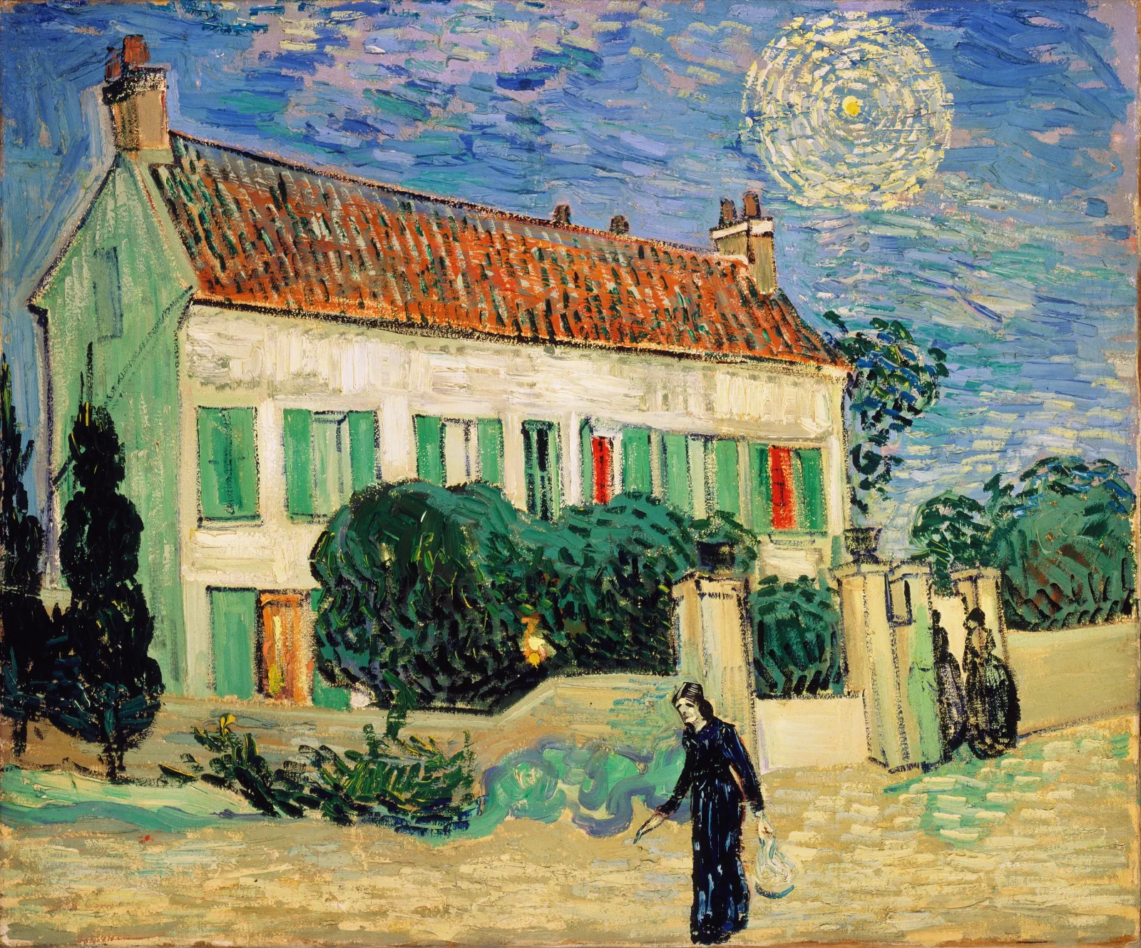 La Maison blanche, la nuit, Vincent van Gogh