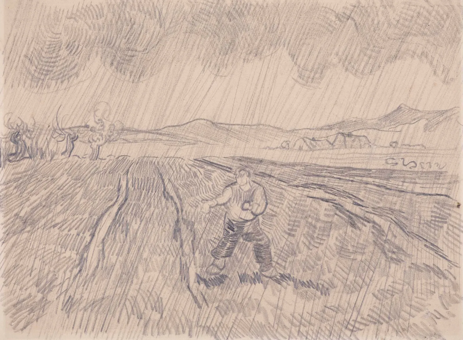 La pluie, Vincent van Gogh