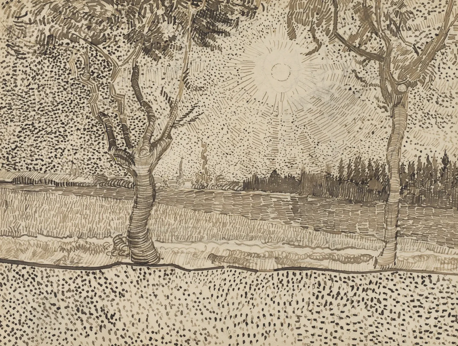 La Route de Tarascon, Vincent van Gogh