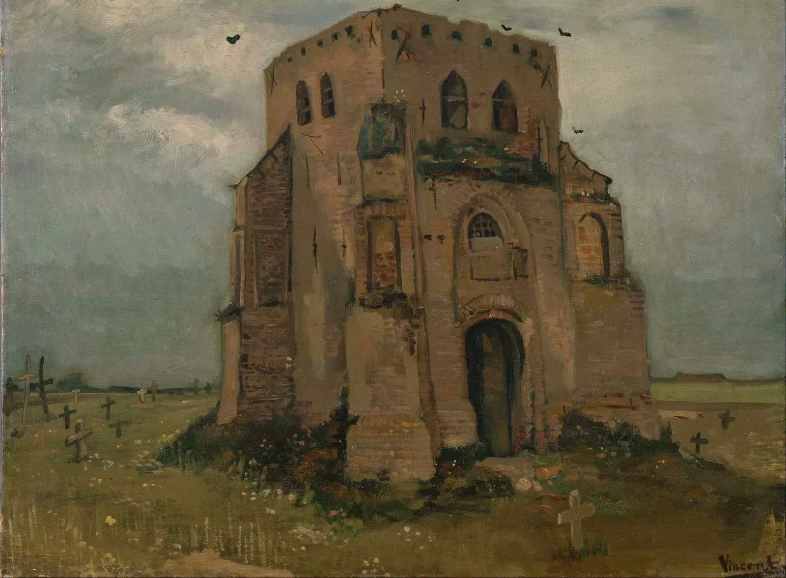 La vieille tour de cimetière à Nuenen, Vincent van Gogh