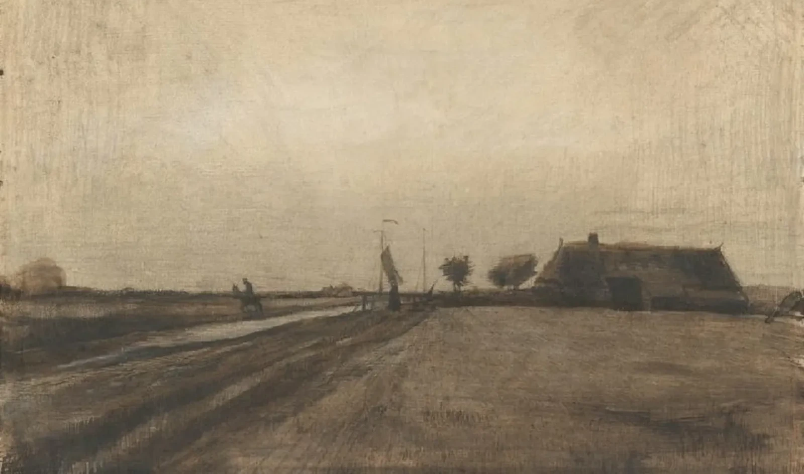 Landscape in Drenthe, Vincent van Gogh