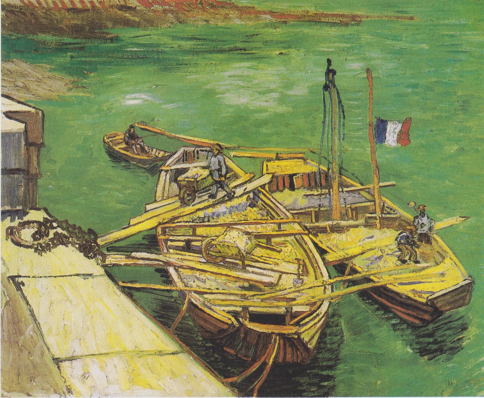 Les Bateaux amarrés, Vincent van Gogh