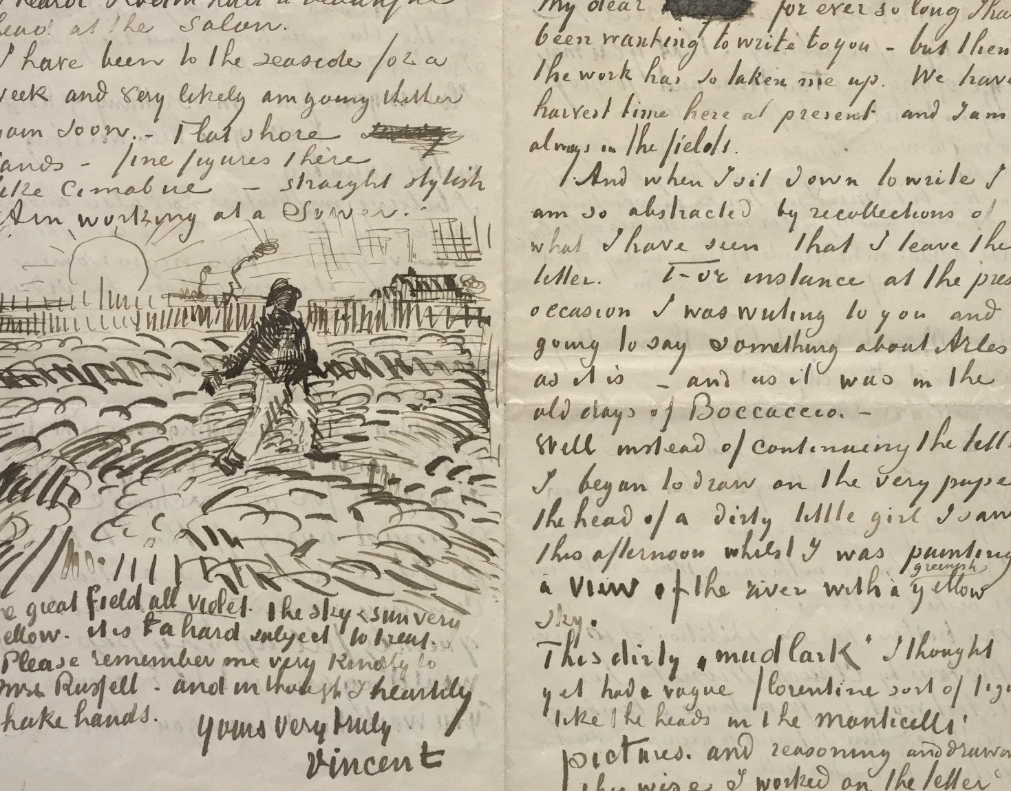 Letter to John Peter Russell, Vincent van Gogh