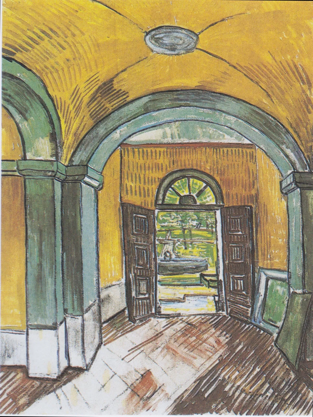 Lobby of the hospital of Saint-Paul, Vincent van Gogh