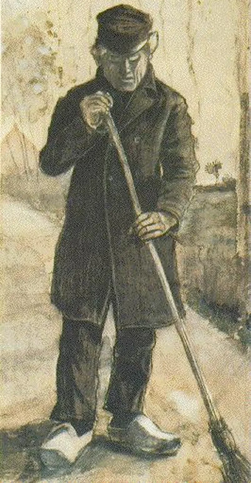 Man with Broom, Vincent van Gogh