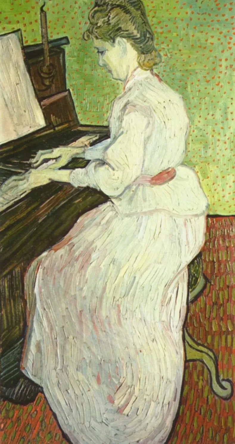Marguerite Gachet au piano, Vincent van Gogh