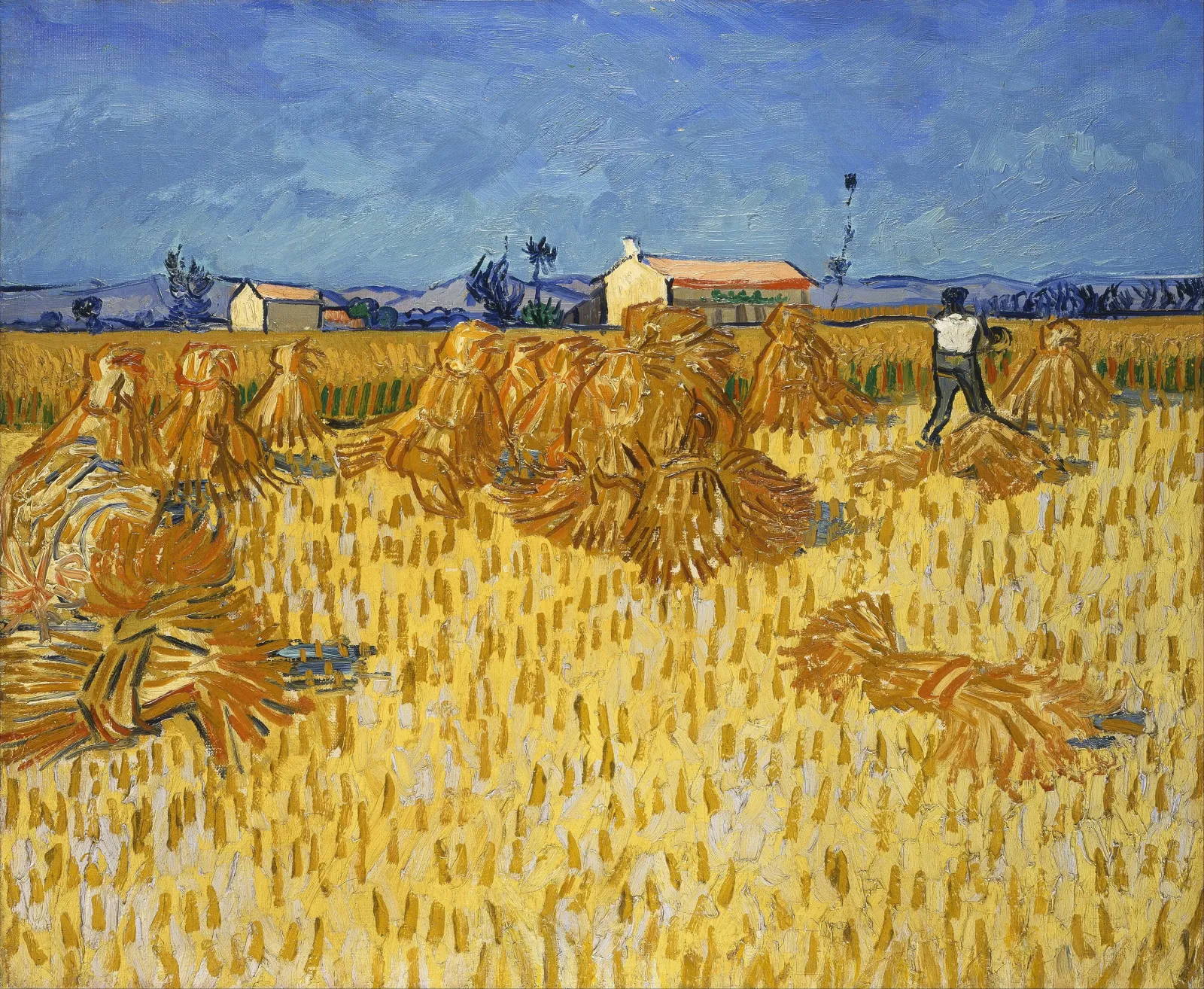 Moisson en Provence., Vincent van Gogh