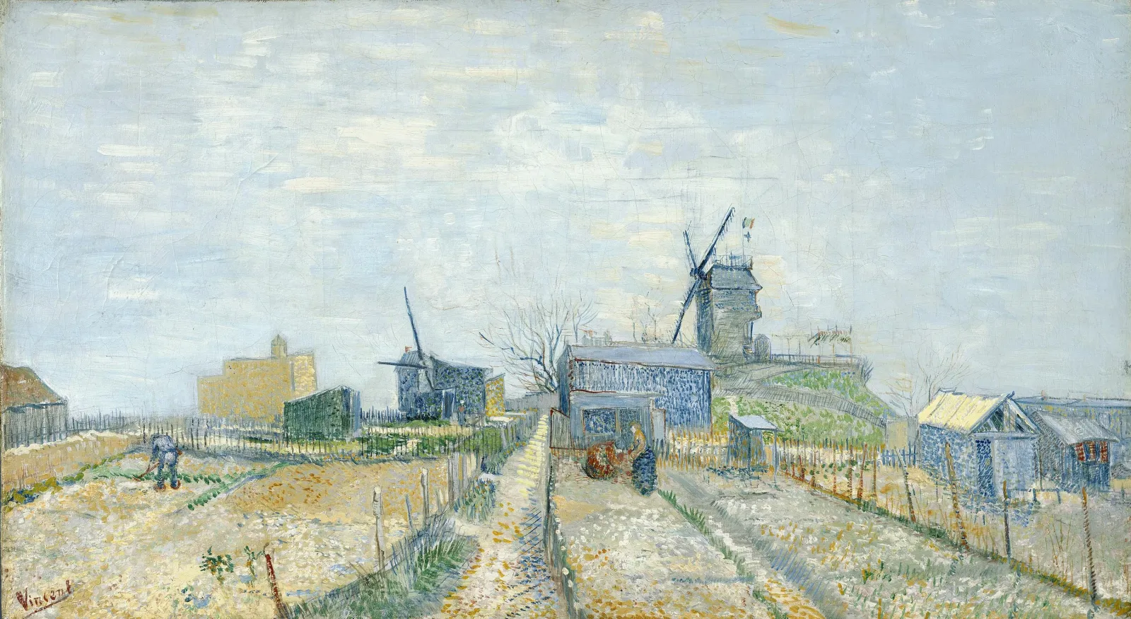 Montmartre: mills and vegetable gardens, Vincent van Gogh