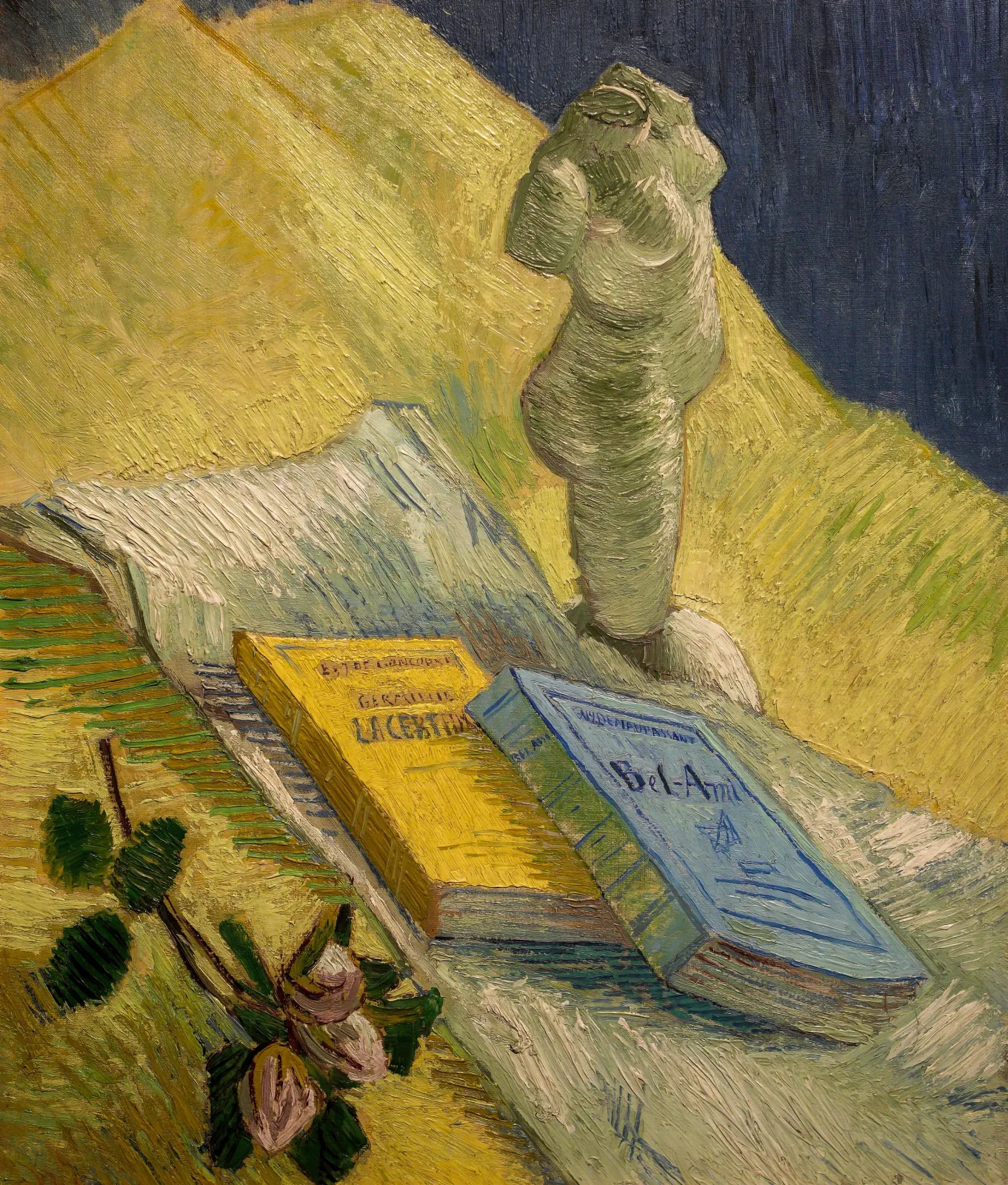 Nature morte à la statuette de plâtre et aux deux romans, Vincent van Gogh