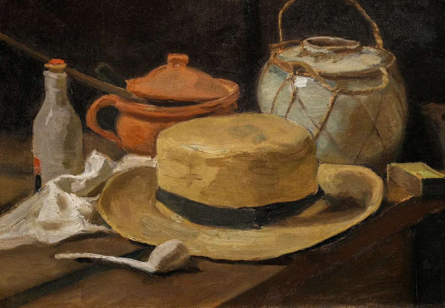 nature morte au chapeau de paille, Vincent van Gogh