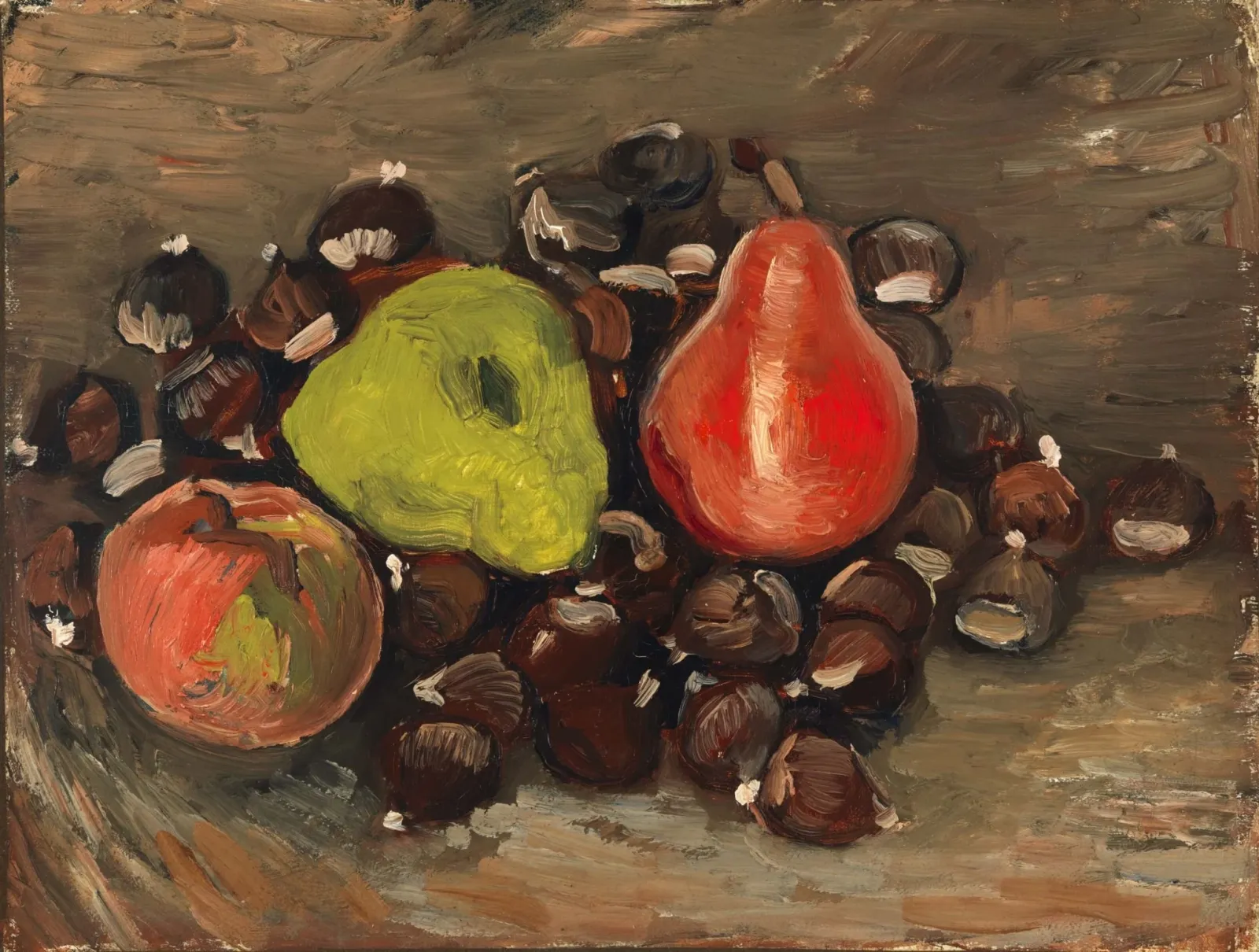 Nature morte avec des fruits et des châtaignes, Vincent van Gogh