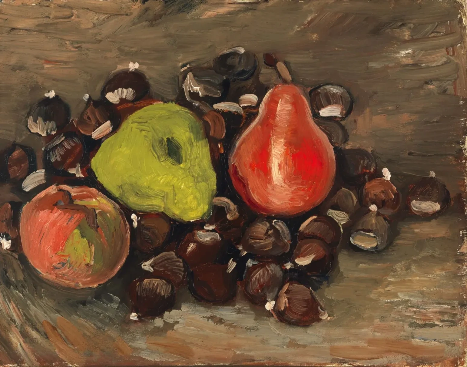 Nature morte avec des fruits et des châtaignes, Vincent van Gogh
