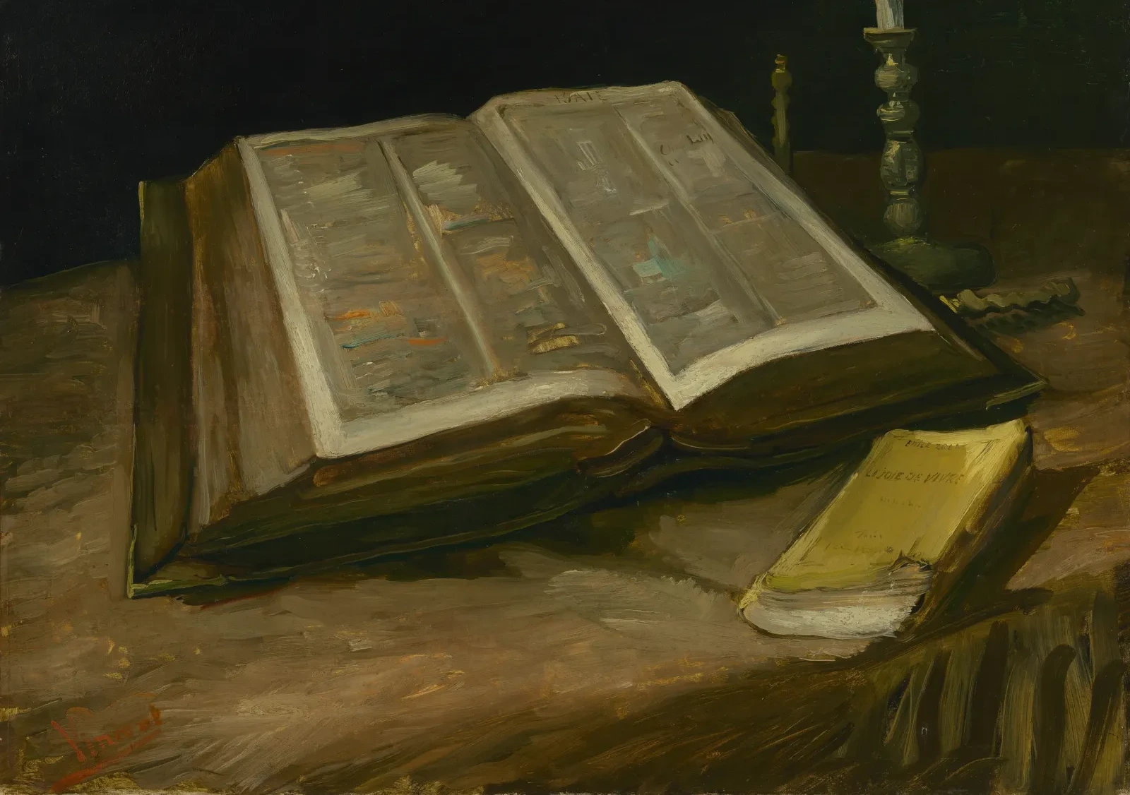 Nature morte avec la Bible, Vincent van Gogh