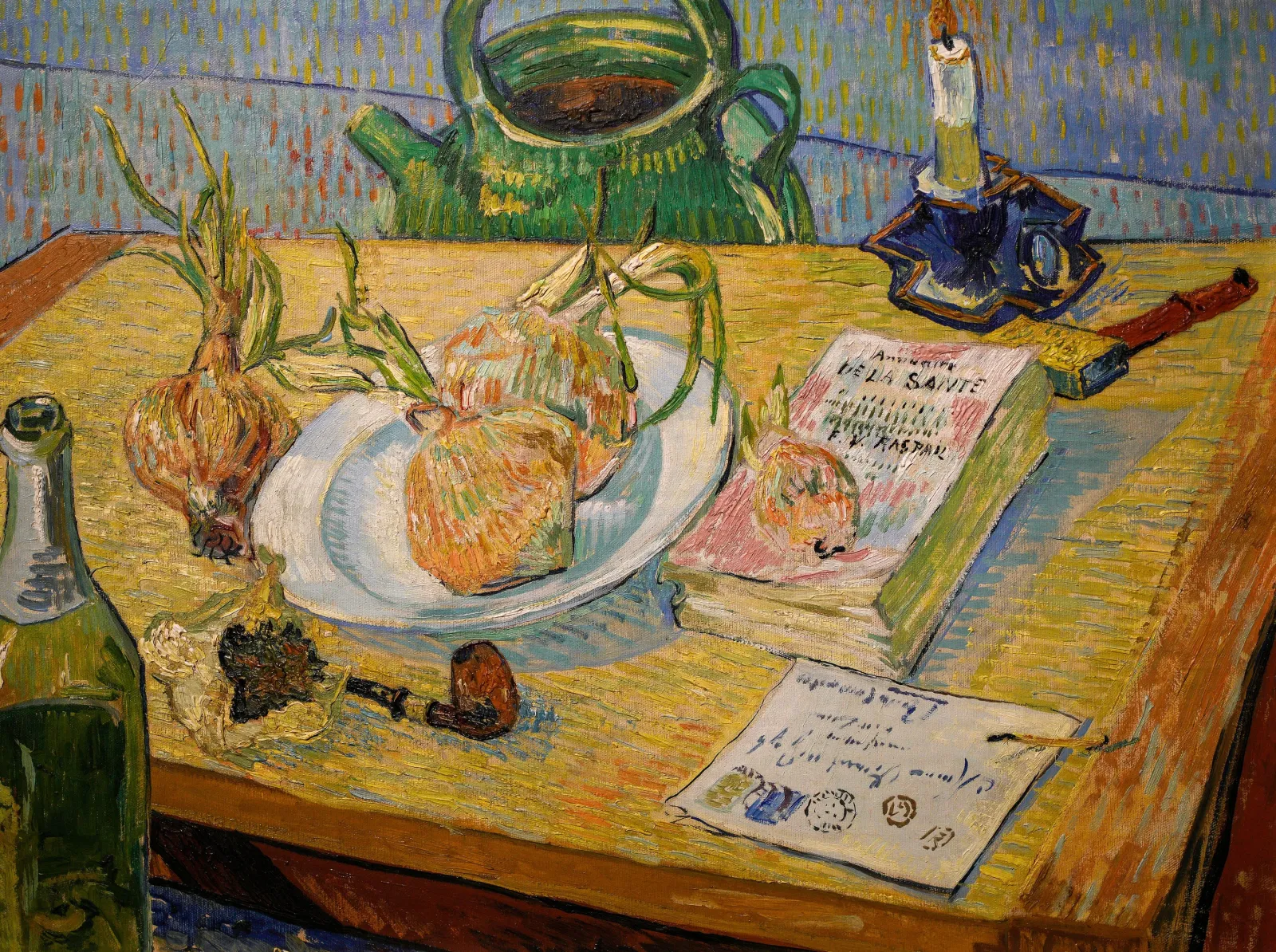 Nature morte avec planche à dessin et oignons, Vincent van Gogh