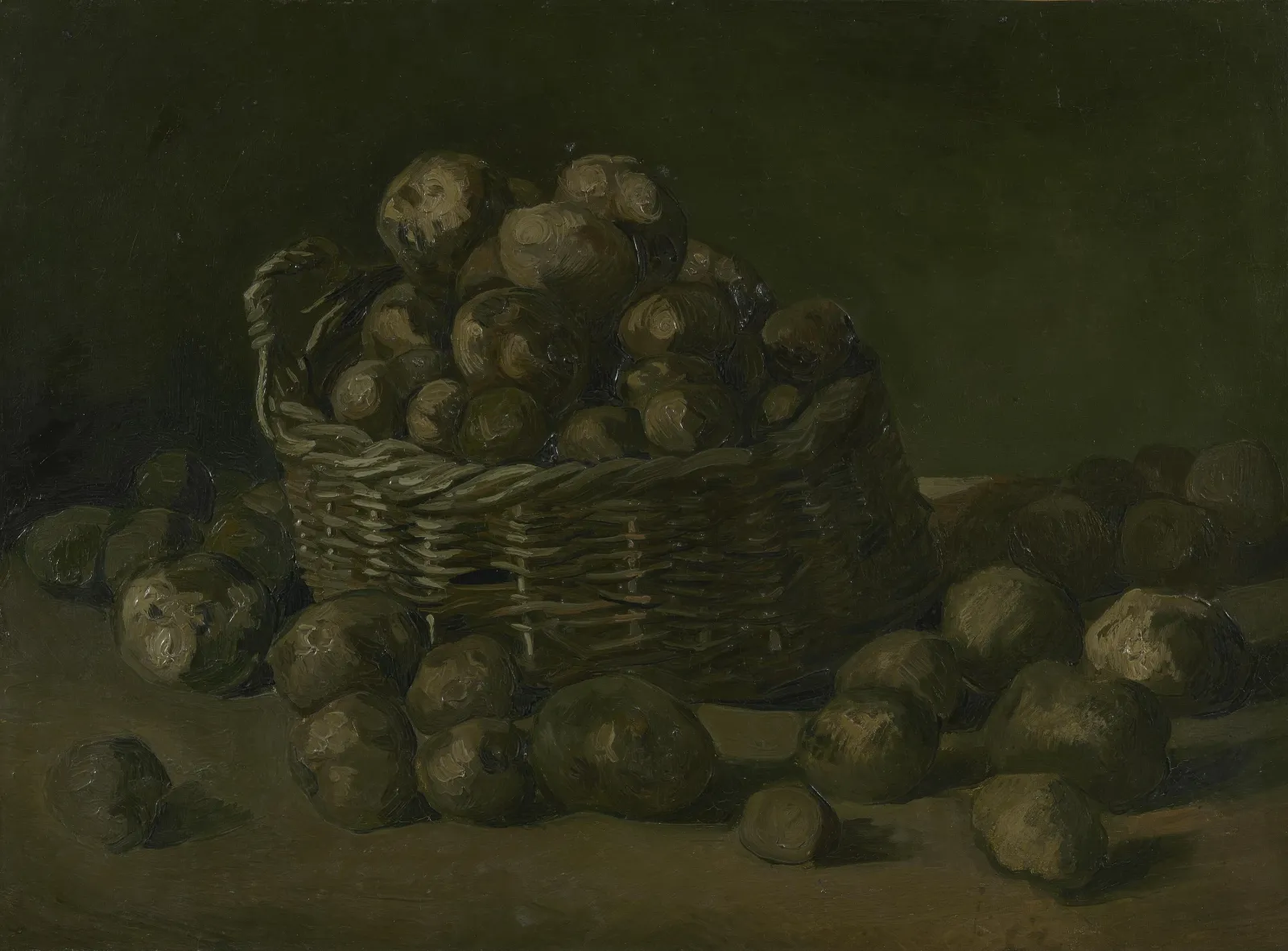 Nature morte avec un panier de pommes de terre, Vincent van Gogh