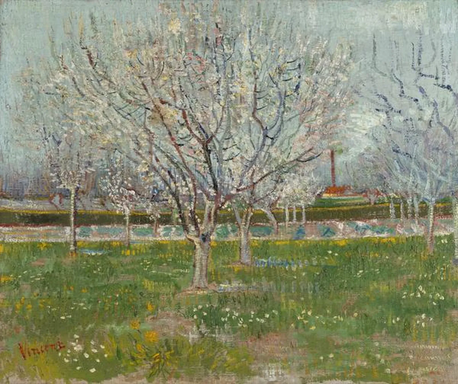 Orchard in Blossom, Vincent van Gogh