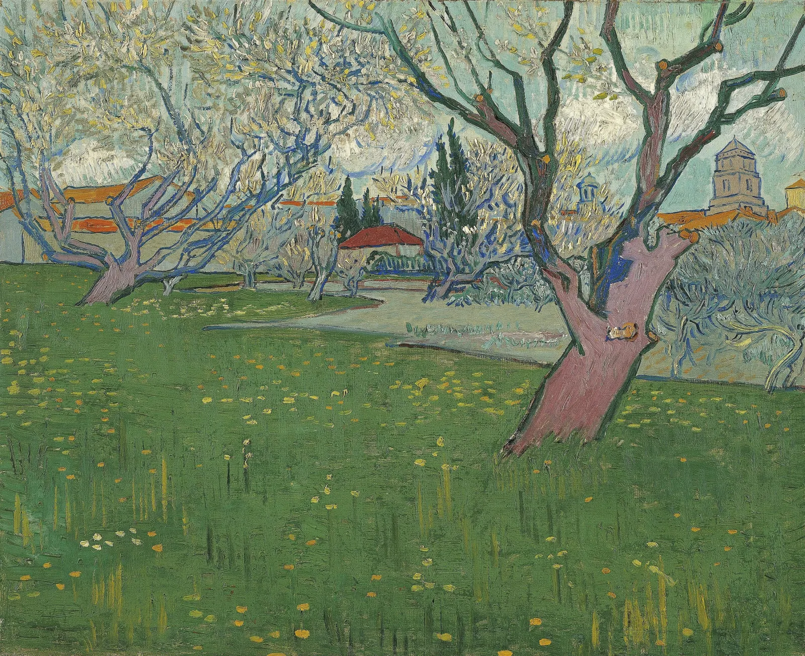 Orchards in blossom, view of Arles, Vincent van Gogh