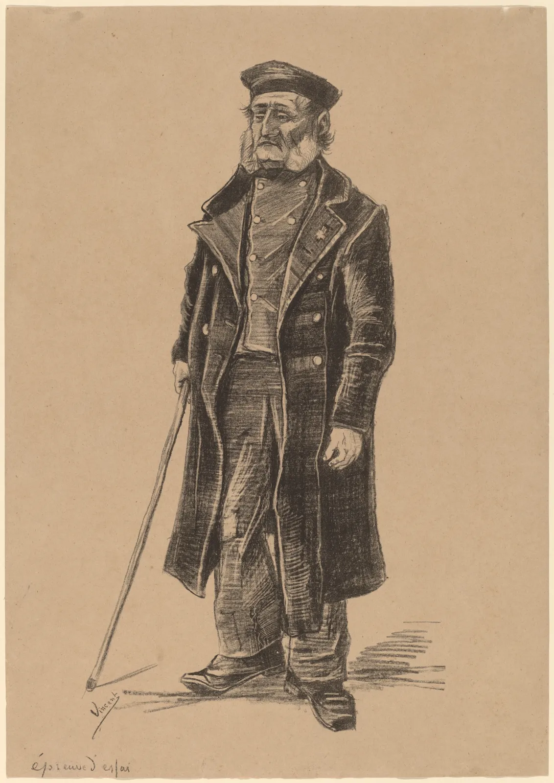 Orphan Man, Standing, Vincent van Gogh