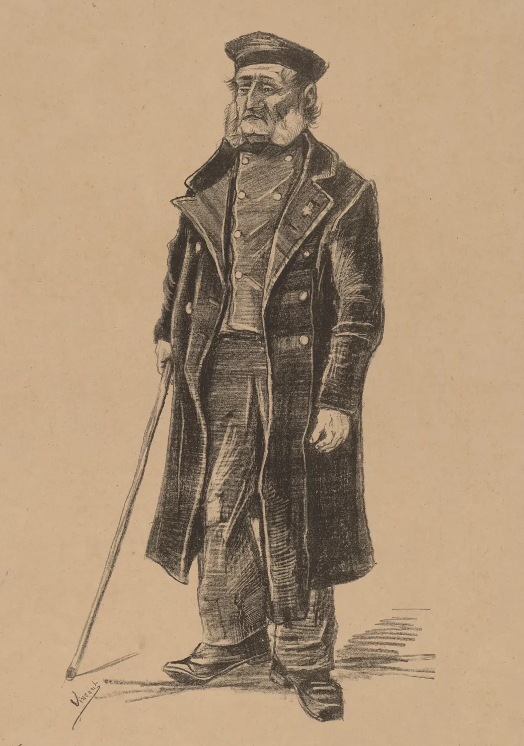 Orphan Man, Standing, Vincent van Gogh