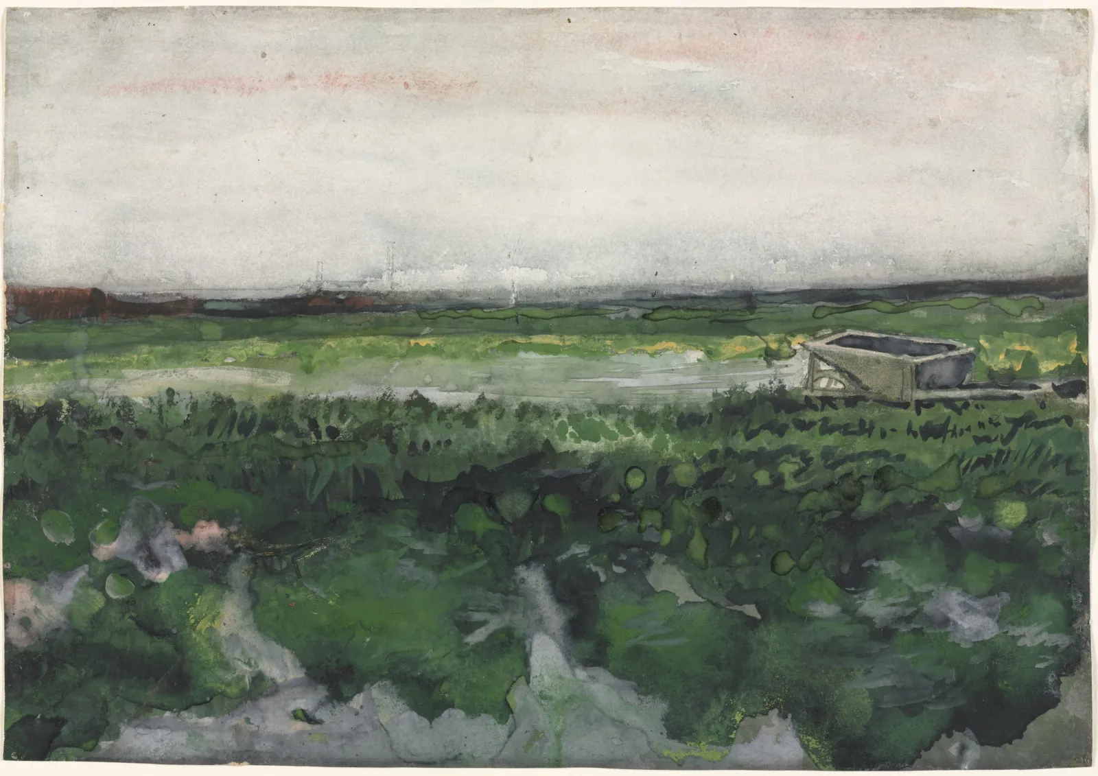 Paysage avec brouette, Vincent van Gogh