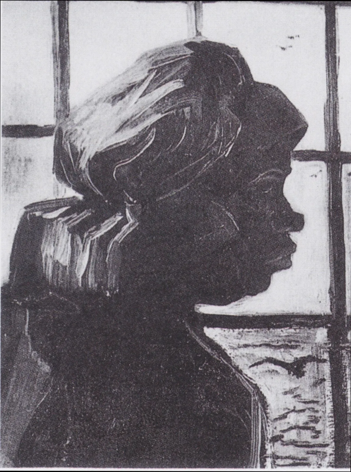 Peasant Woman, Seen against the Window, Vincent van Gogh