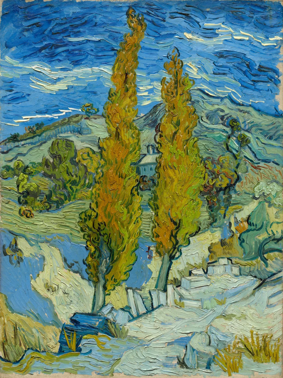Peupliers à Saint-Rémy, Vincent van Gogh