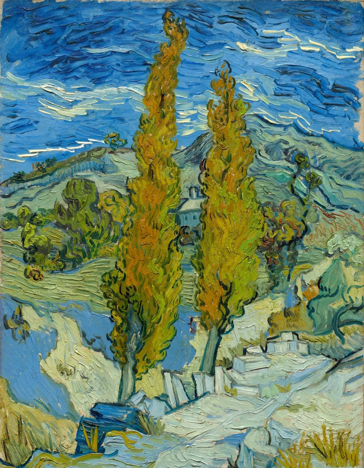 Peupliers à Saint-Rémy, Vincent van Gogh