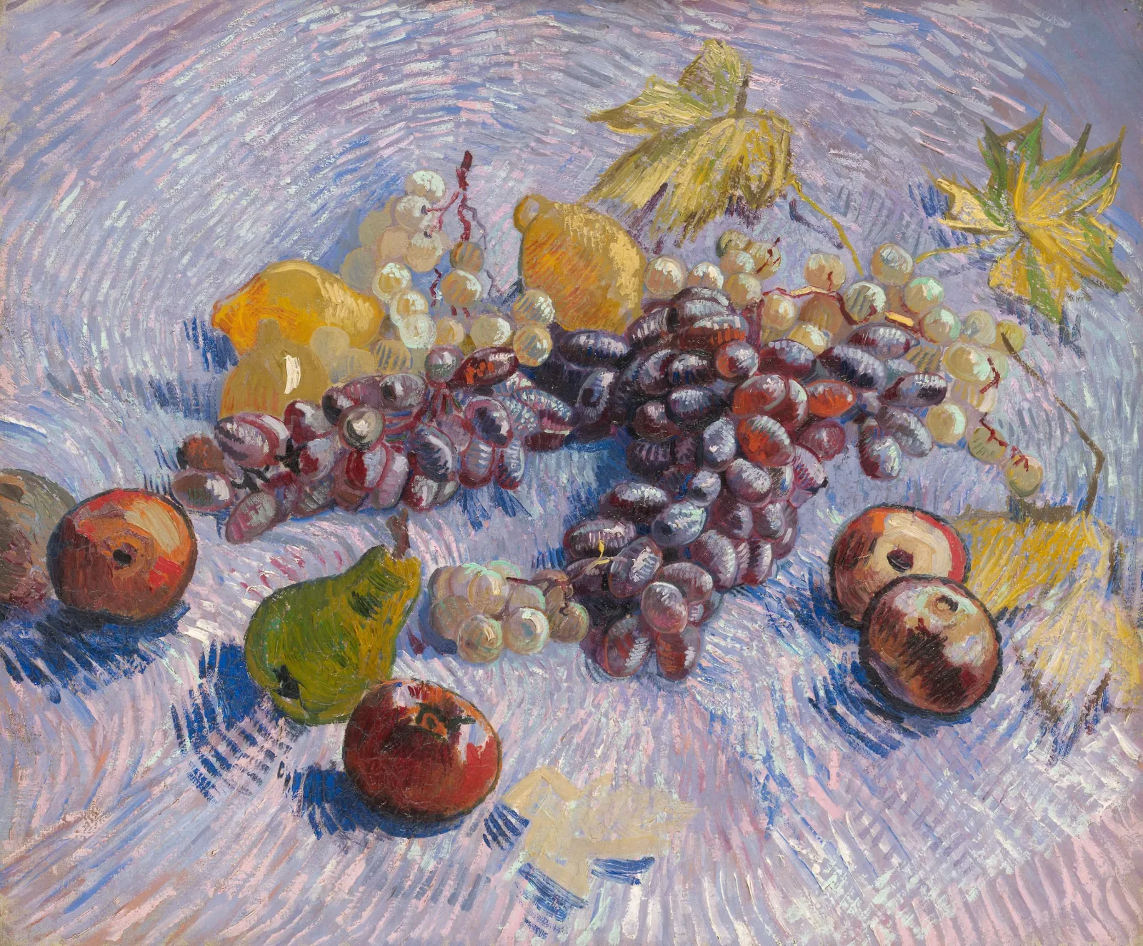 Pommes, poires, citron et raisin, Vincent van Gogh