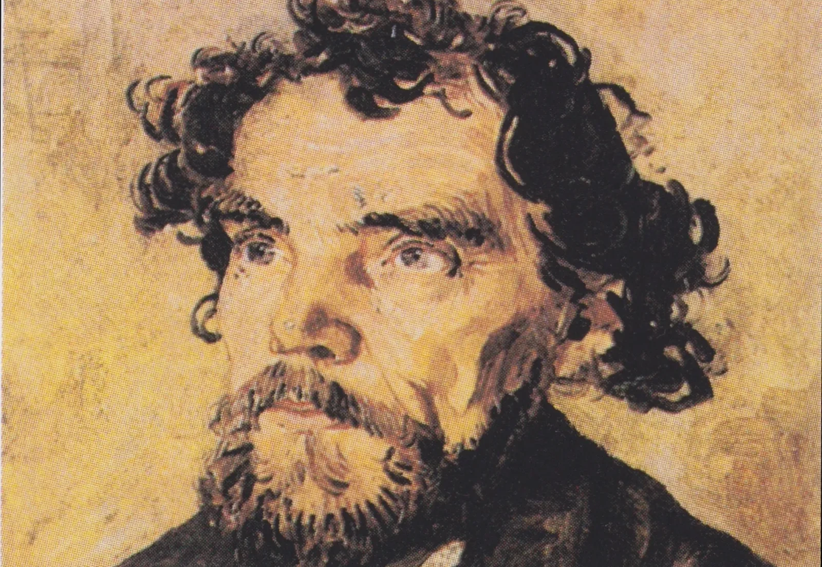 Portrait of a male person, Vincent van Gogh