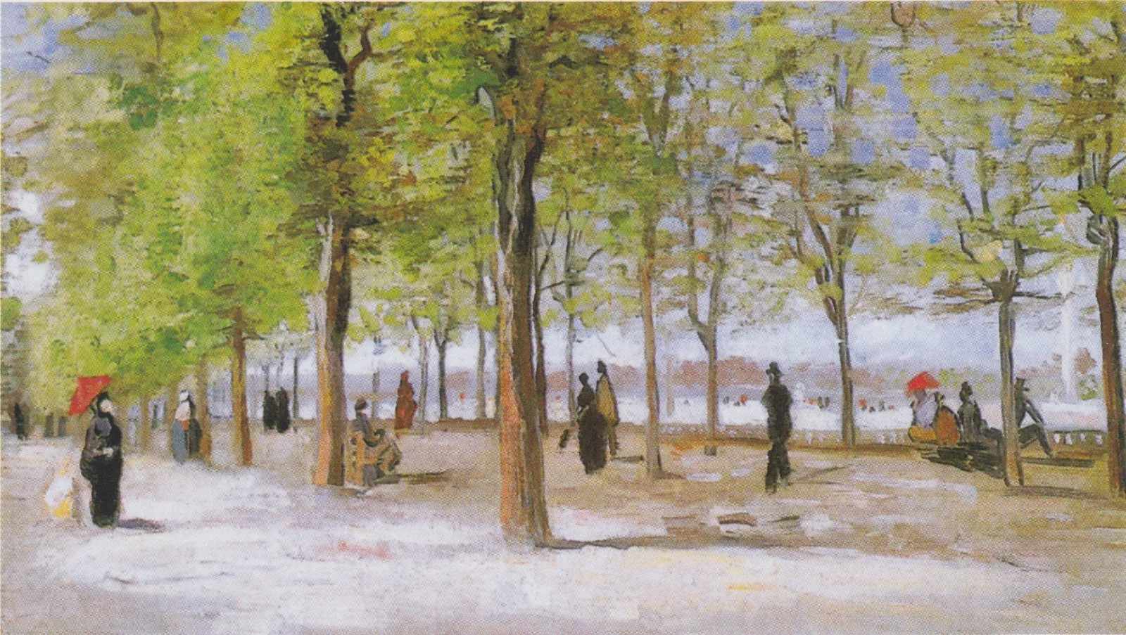 Promeneurs au jardin du Luxembourg, Vincent van Gogh