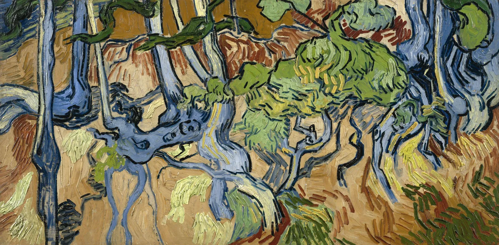 Racines d'arbres, Vincent van Gogh