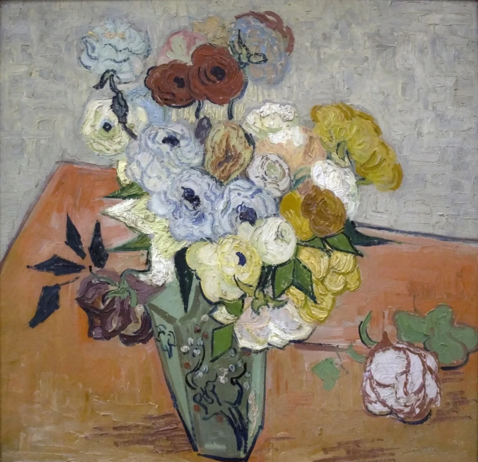 Roses et anémones, Vincent van Gogh