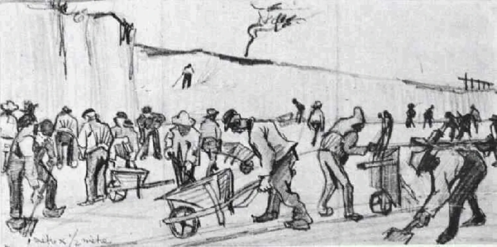 Sand Diggers in Dekkersduin near The Hague, Vincent van Gogh
