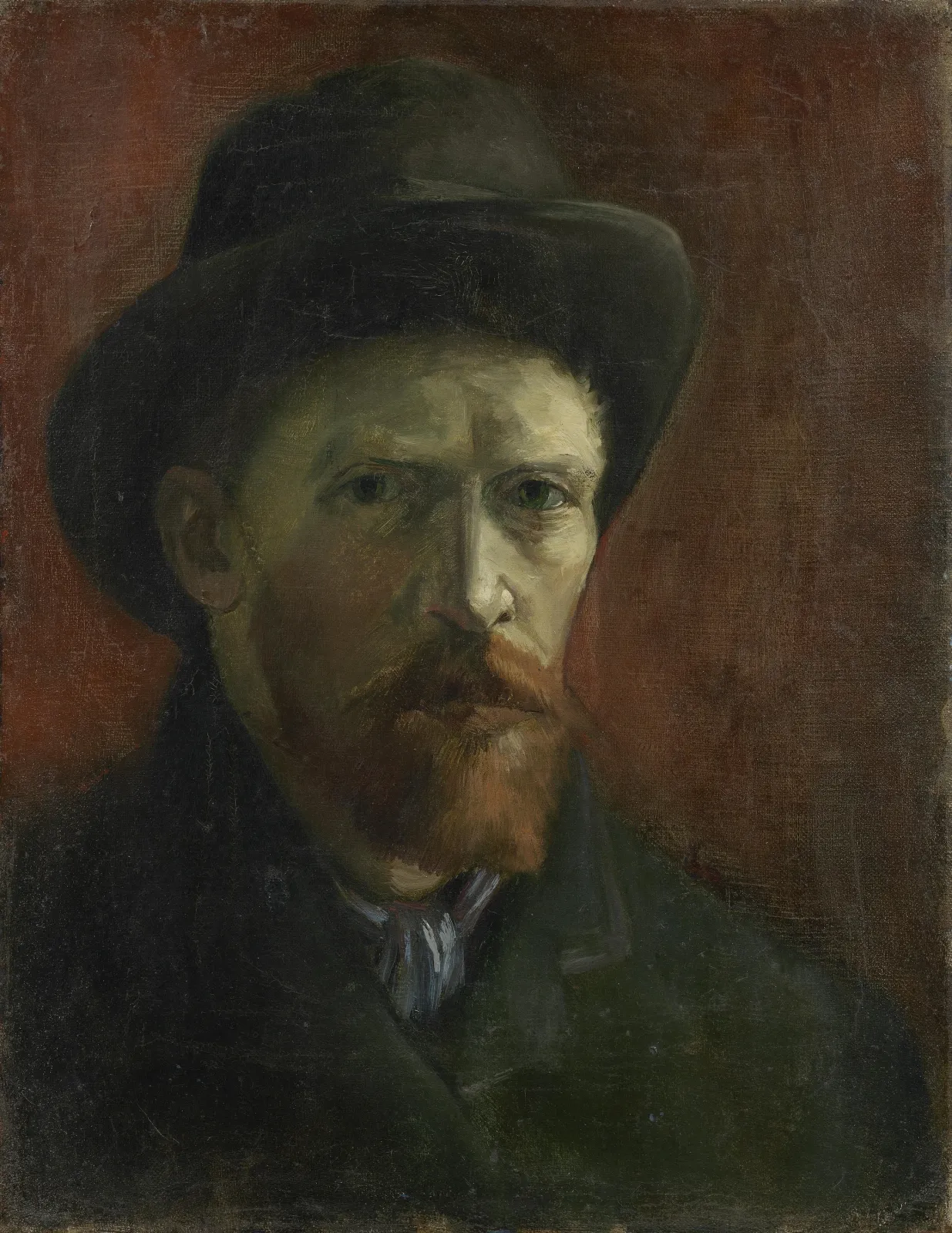 Self-Portrait with Felt Hat, Vincent van Gogh